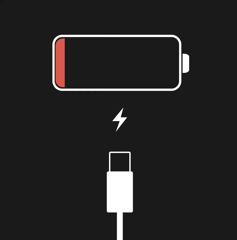 A Battery and Charging Port Symbol
