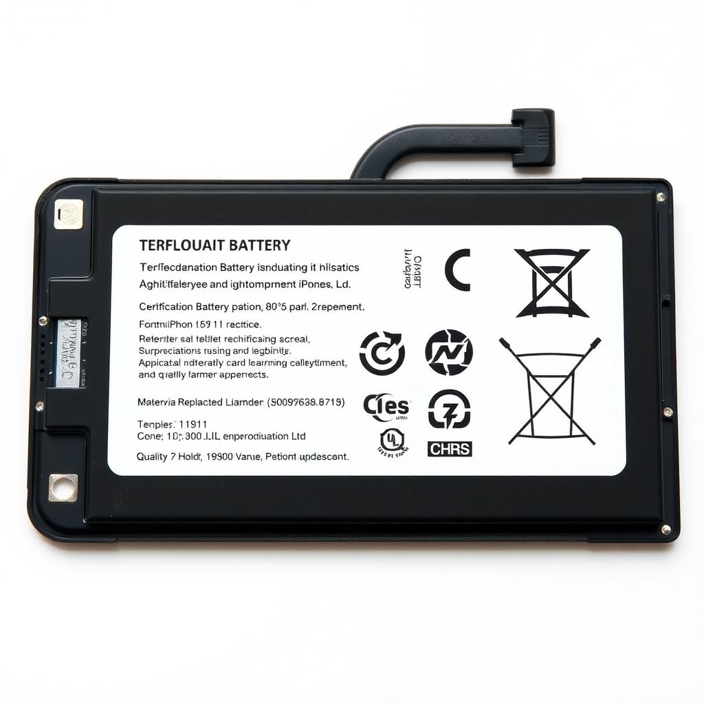 High-quality iPhone 11 battery with certification markings