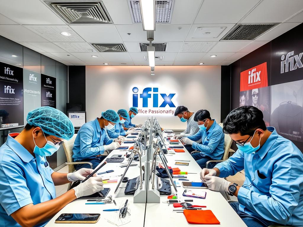 iFix India Marathahalli service center with technicians