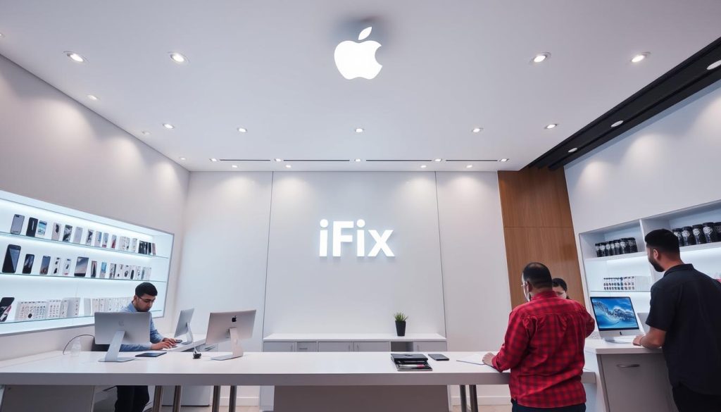 iFix India service center in Bangalore with customers
