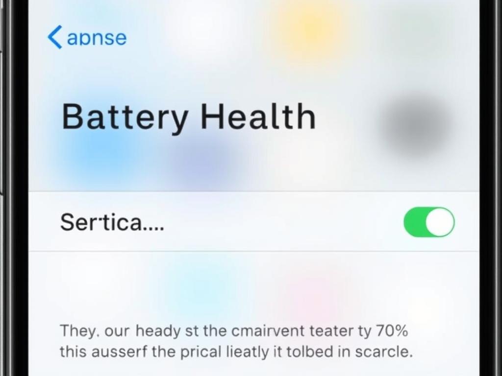 iPhone 11 battery health screen showing degraded capacity