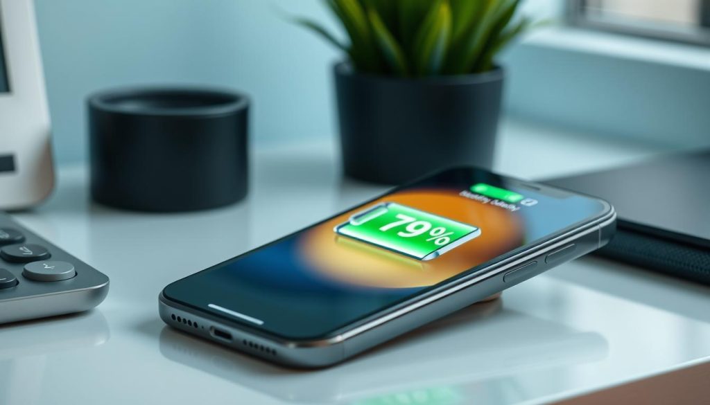 iPhone 11 with battery health screen showing low capacity