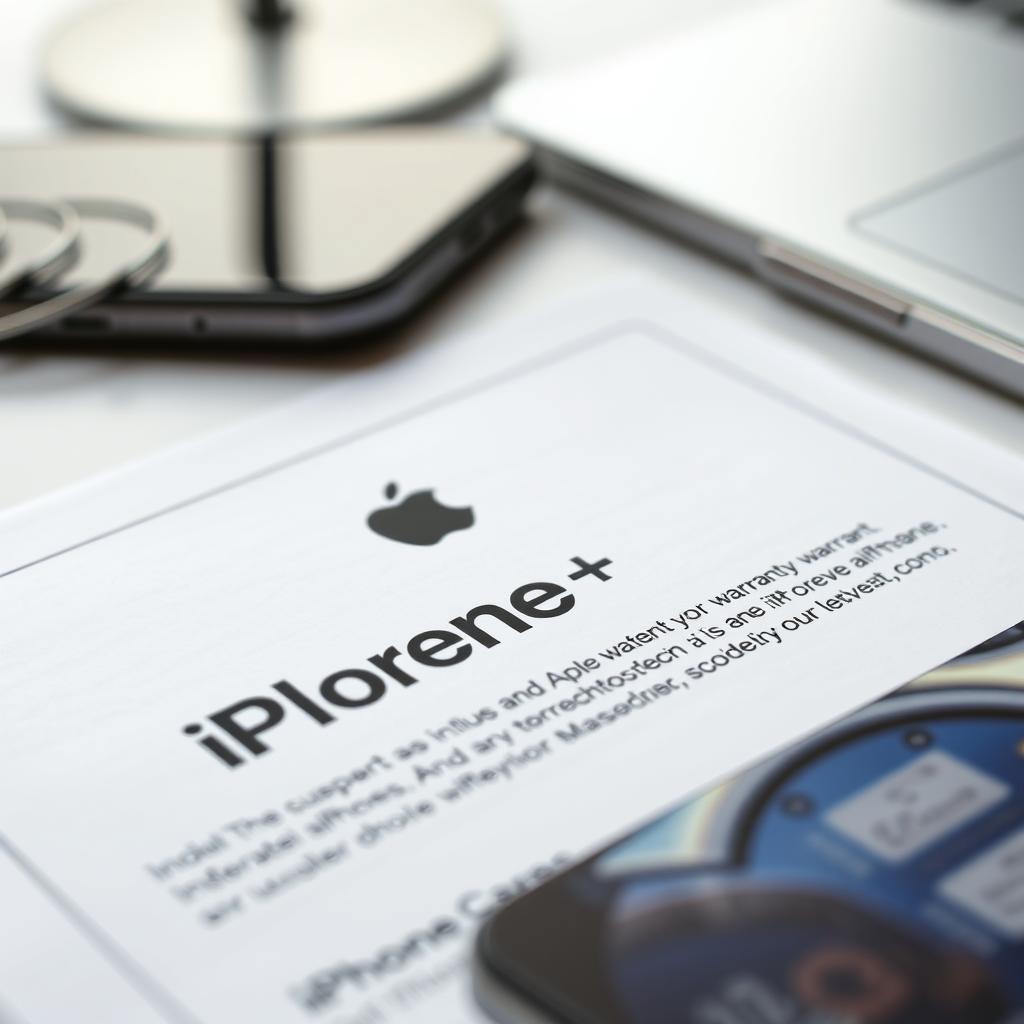 iPhone warranty document with AppleCare+ logo