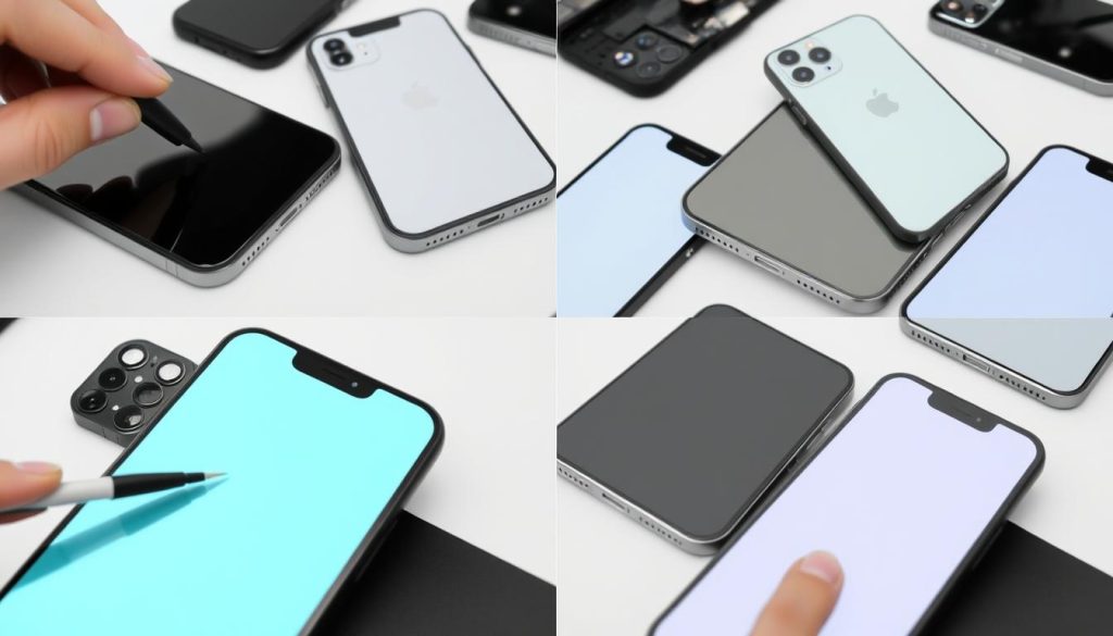 Older iPhone models with replacement screens