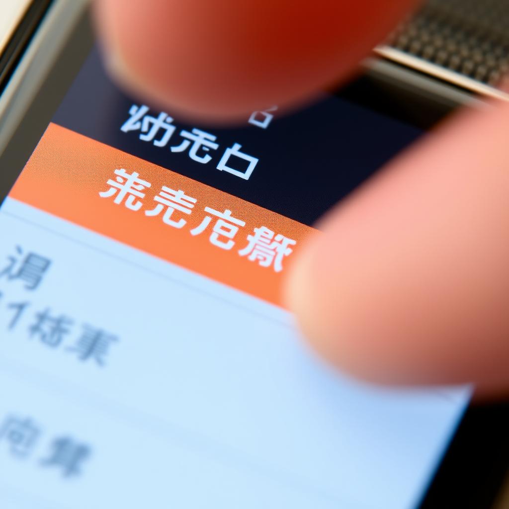Apple Watch settings screen showing Chinese characters with visual reference