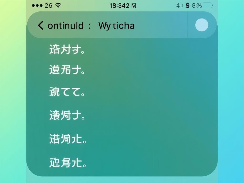 iPhone Watch app showing language selection screen with English highlighted