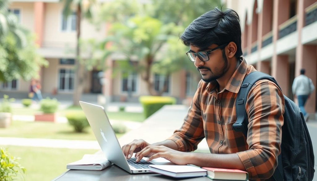Student using MacBook in Indian college - MacBook Buyer's Guide 2025 India Student using MacBook in Indian college - MacBook Buyer's Guide 2025 India