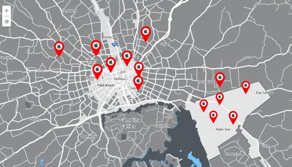 iFix India Apple Service Center locations across Bangalore city map iFix India Apple Service Center locations across Bangalore city map