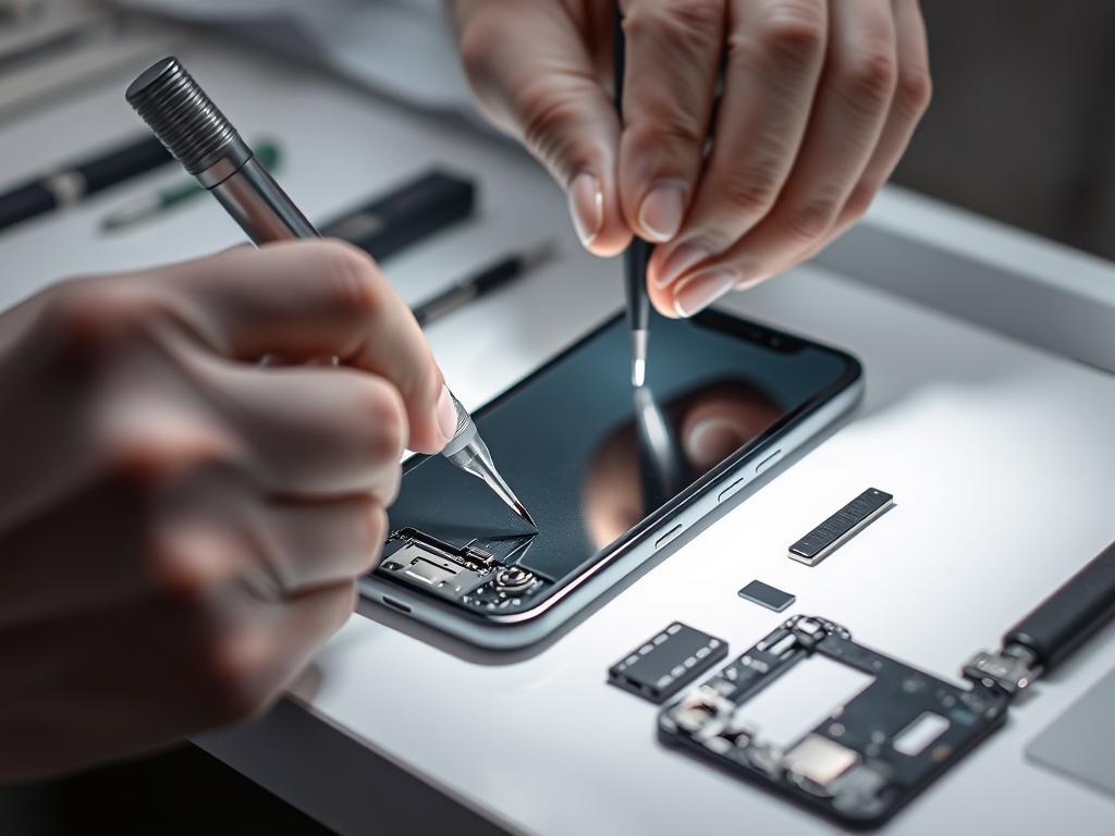 iPhone screen replacement being performed at Apple Service Center Bangalore iPhone screen replacement being performed at Apple Service Center Bangalore