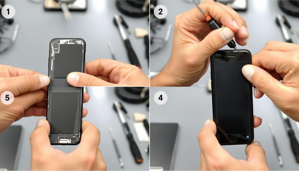 iPhone X series battery replacement process