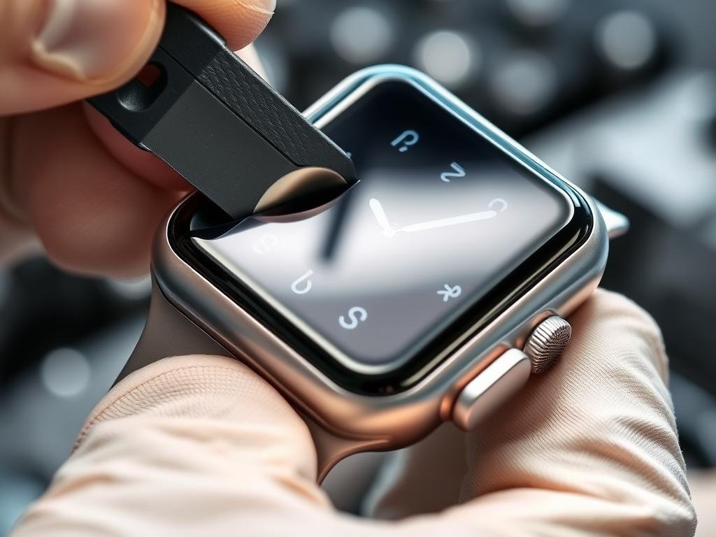Apple Watch front glass replacement process in India