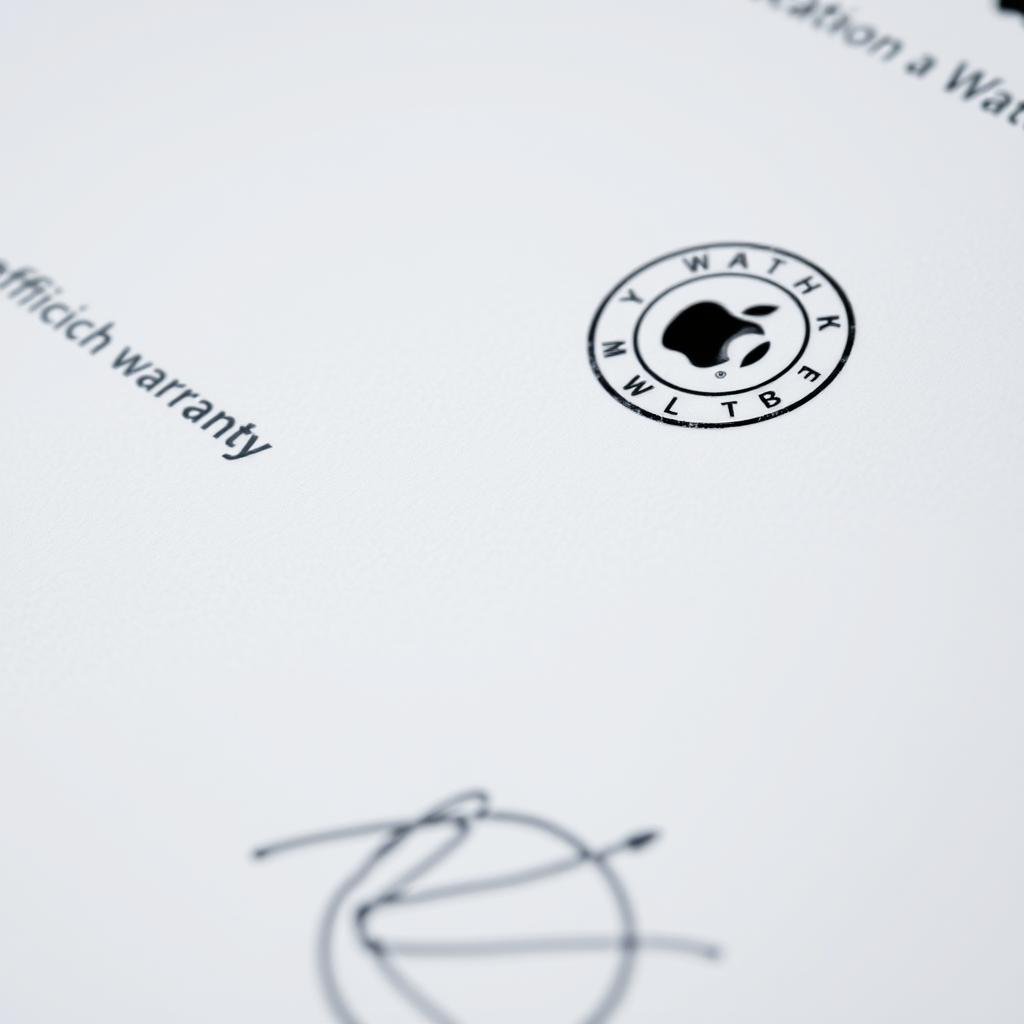 Apple Watch repair warranty certificate in India