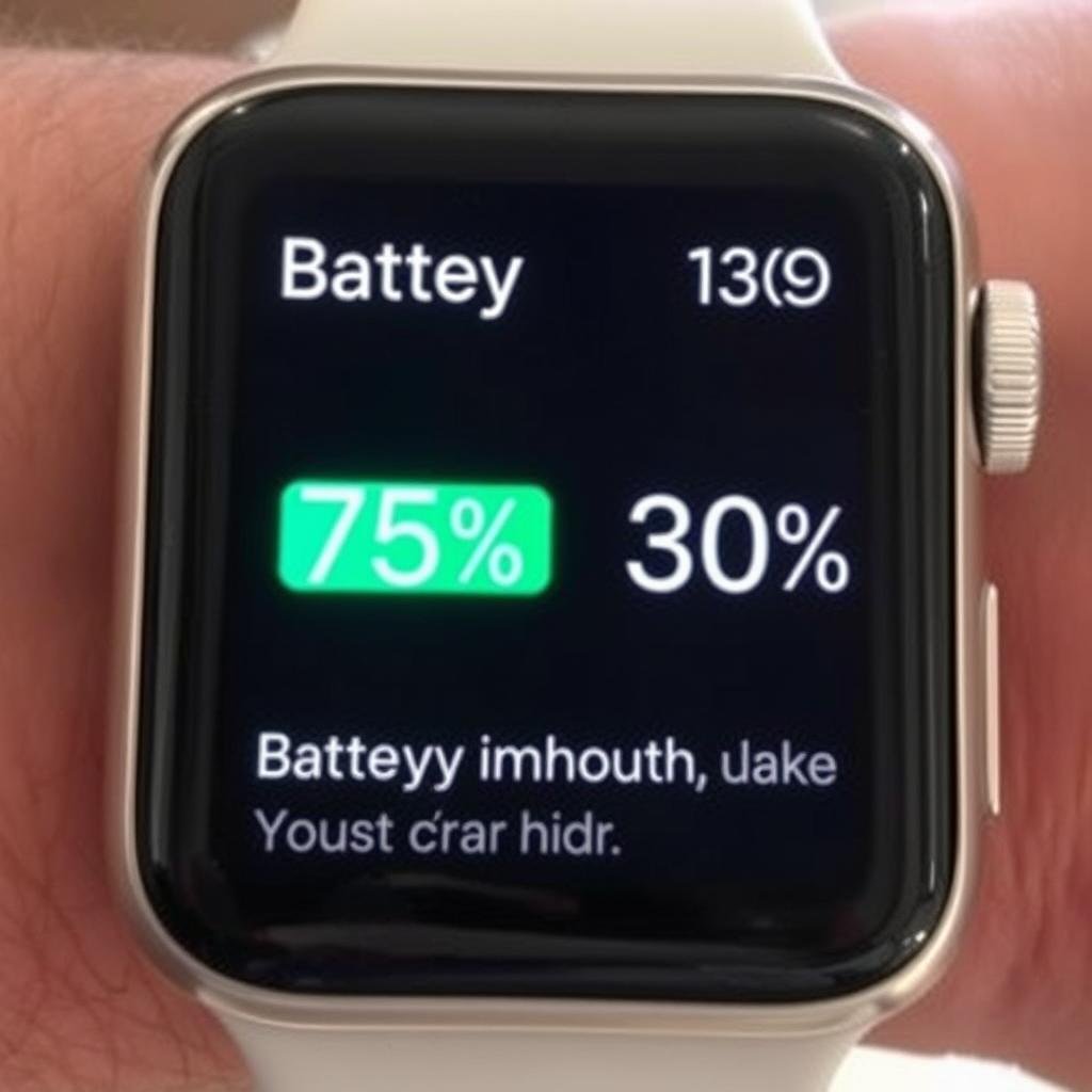 Apple Watch with inconsistent battery percentage jumps