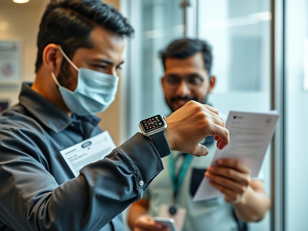 Delivery of repaired Apple Watch to customer in India