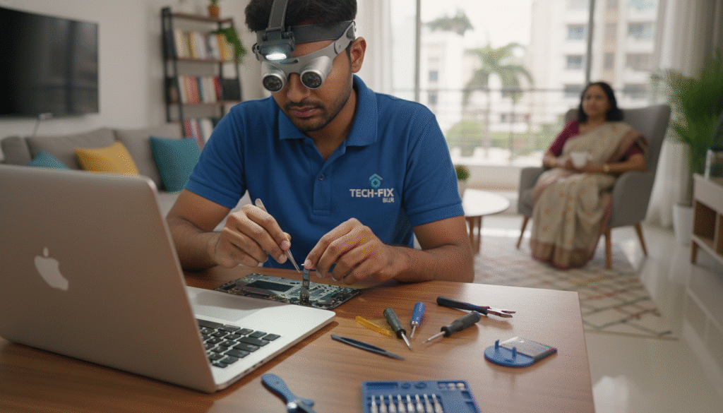 MacBook keyboard and trackpad repair at customer's home in Bangalore MacBook keyboard and trackpad repair at customer's home in Bangalore