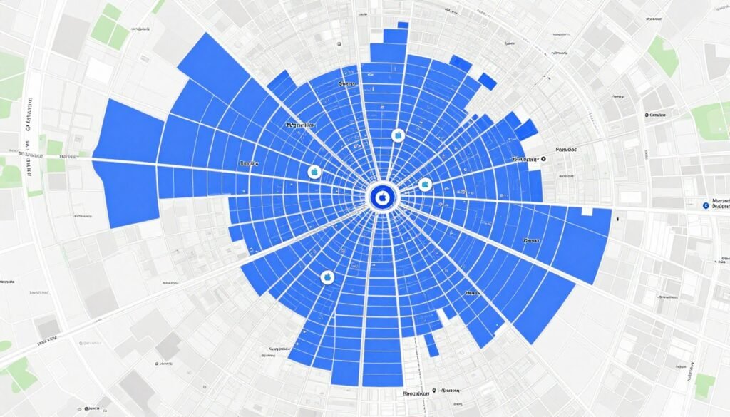 Map showing MacBook repair service coverage areas in Bangalore