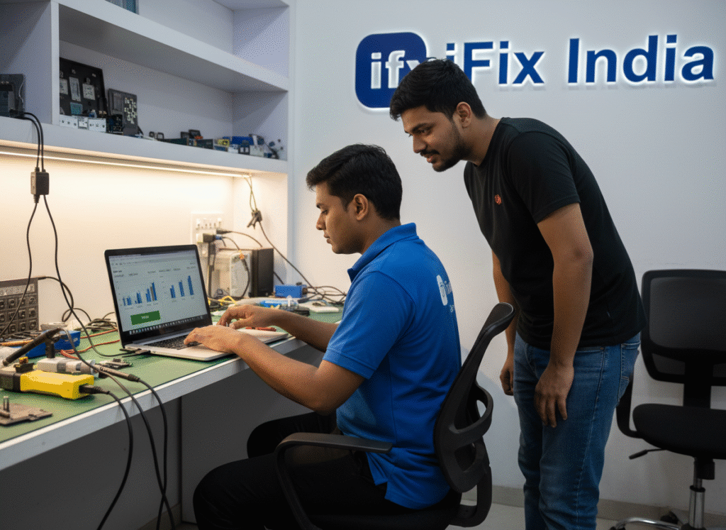 Quality testing after MacBook repair at home in Bangalore Quality testing after MacBook repair at home in Bangalore