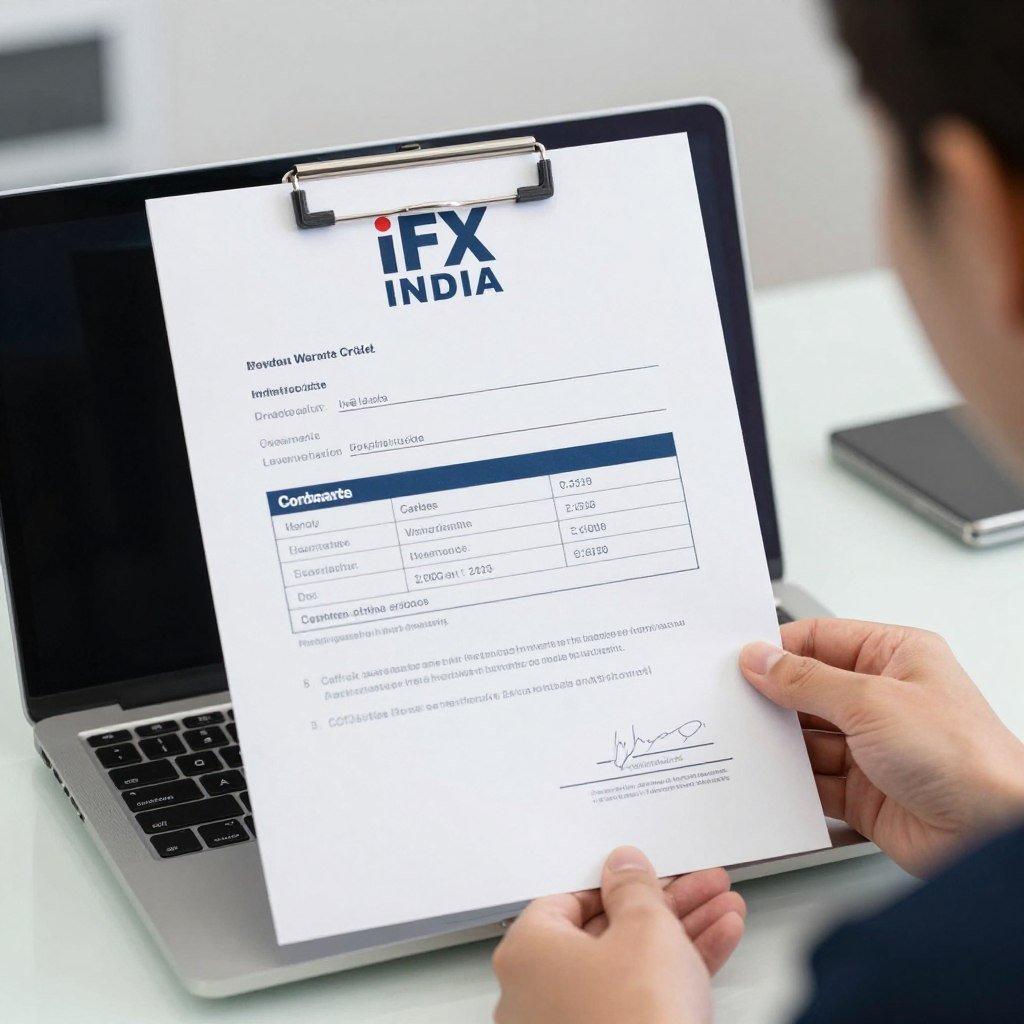iFix India warranty certificate for MacBook repair