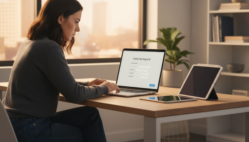 how to create apple id