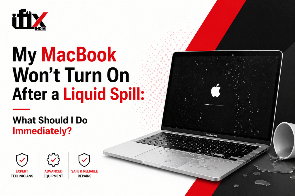 My MacBook Won't Turn On After a Liquid Spill: What Should I Do Immediately?